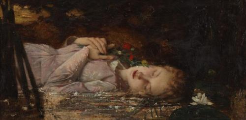 suonko: by Theodor von der Beek  by Constantin Emile Meunier /detail/ by John Everett Mill