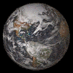 skunkbear:  What if NASA caught on to the selfie craze? Wonder no more. On earth day, NASA collected selfies from all over the world - and now they’ve released a Global Selfie mosaic. It’s made of 36,422 separate images, and it’s based on satellite