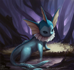 butt-berry:  Forest pool Vaporeon Instagram