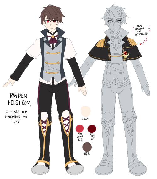 OC Refs! They’re original design alongside their time skip designs! IDK if anybody remembers me draw