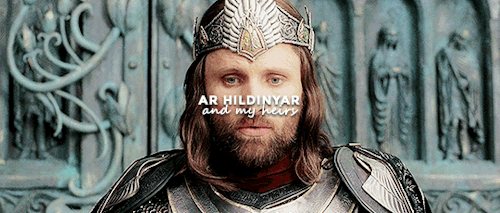 peregrintook:Then Aragorn took the crown and held it up and said:‘Et Eärello Endorenna utúlien. Sino