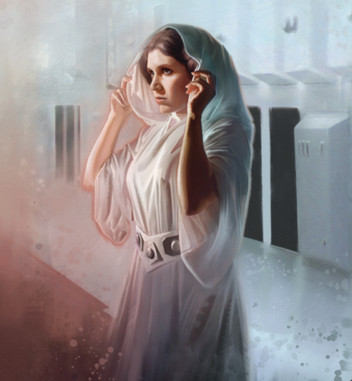 semisweetshadow:Leia Organa - A Leader Named Leia, Illustration by Brian Rood