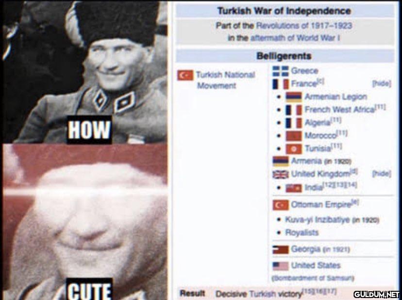 HOW CUTE Turkish War of...