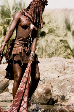 Namibian Himba girl, by Georges Courreges.