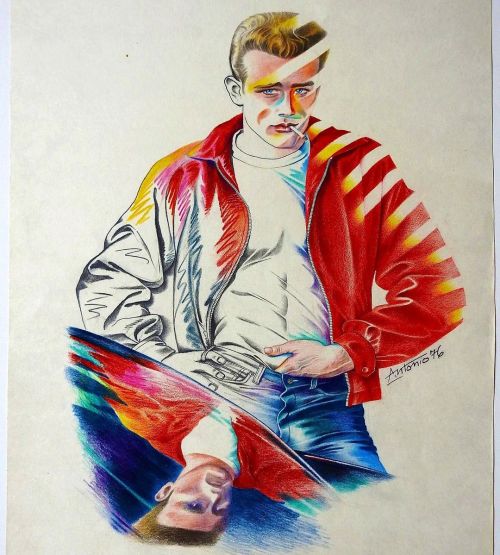 beyond-the-pale: James Dean by Antonio Lopez, 1976. The Antonio Archives Via Peter Hinwood (Rocky)