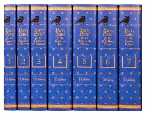 titancia:lord–swoledemort:forestsandfoxes:witchling:Harry Potter book sets to match your Hogwarts Ho