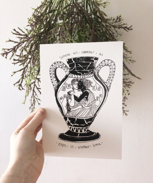 I’m now selling A5 fine art giclée prints of this Fragment of Sappho illustration on my Etsy!https:/
