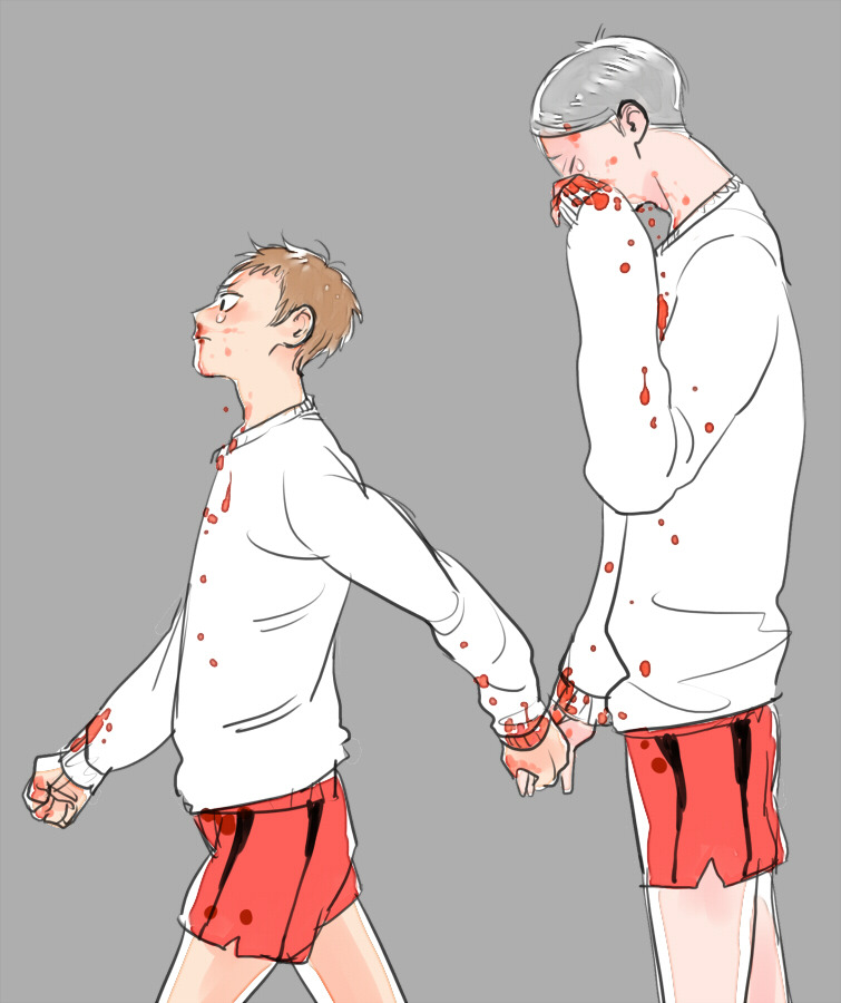 haikyuu-blog:  鼻血だばだば by 松尾酢好き Nosebleed - Part 2: Rival schools