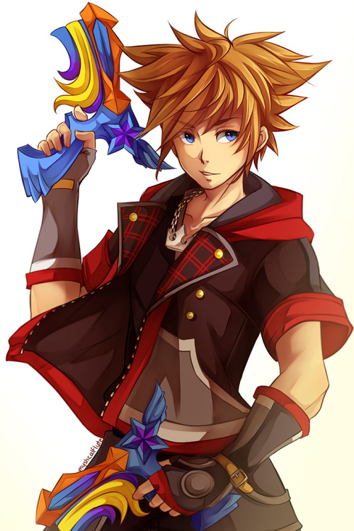 mysticalflyte:I think Sora’s new design is slowly growing on me.  (๑•̀ㅂ•́)و✧