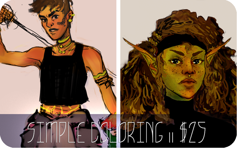 zeromylesperhour:  Hey! I need money so I’m opening - commissions!   Digital Sketches: