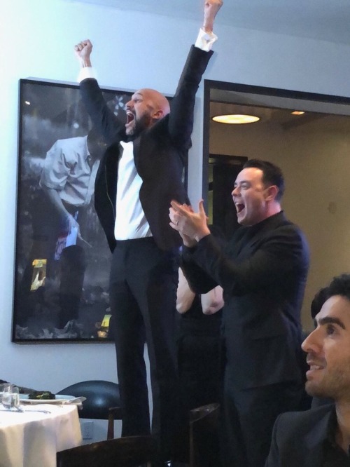 rob-walks: Keegan-Micheal Key reaction when Jordan Peele won the Oscar for Best Original Screenplay