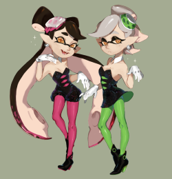 zambiie:  Squid/Octo Sisters🦑🐙