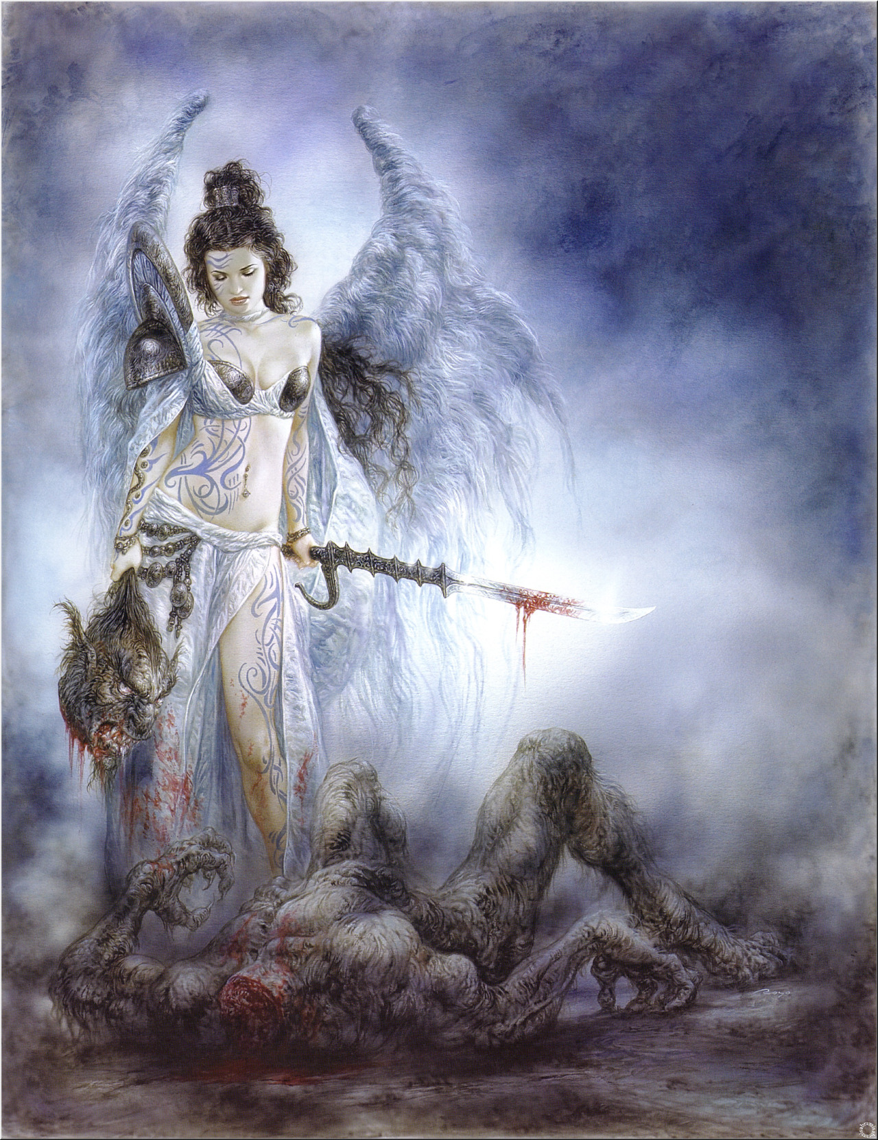 slow-deep-hard:  Subversive Beauty • Luis Royo • Ilustration: Traditional Art.