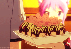 emirikimidorii:     The Melancholy of Haruhi Suzumiya + food(requested by anonymous) 