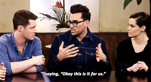 oscarspoe:Schitt’s Creek Extra - Love Is LoveI loved this entire round table.
