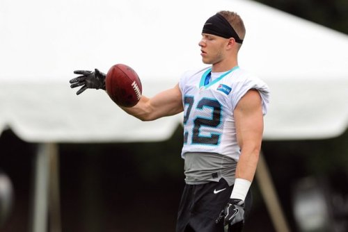 hotsexyathletes: Christian McCaffrey, pre-season camp w/ Carolina Panthers