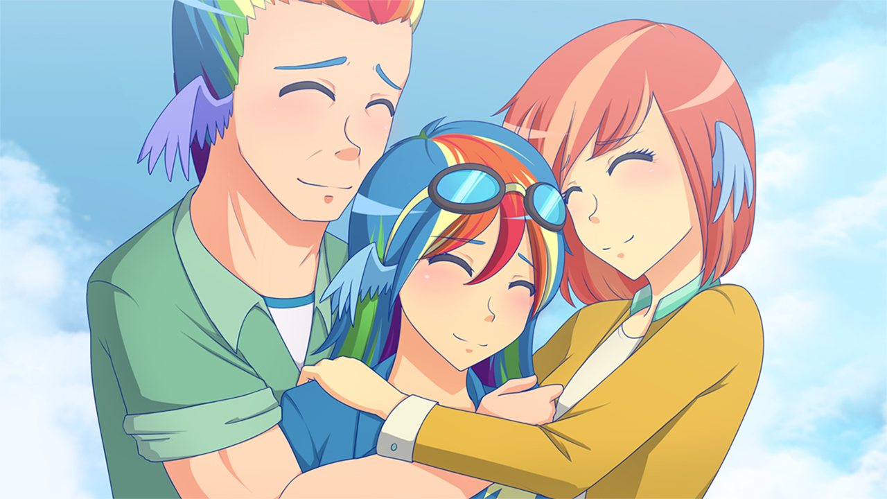 Big ol happy birb family
