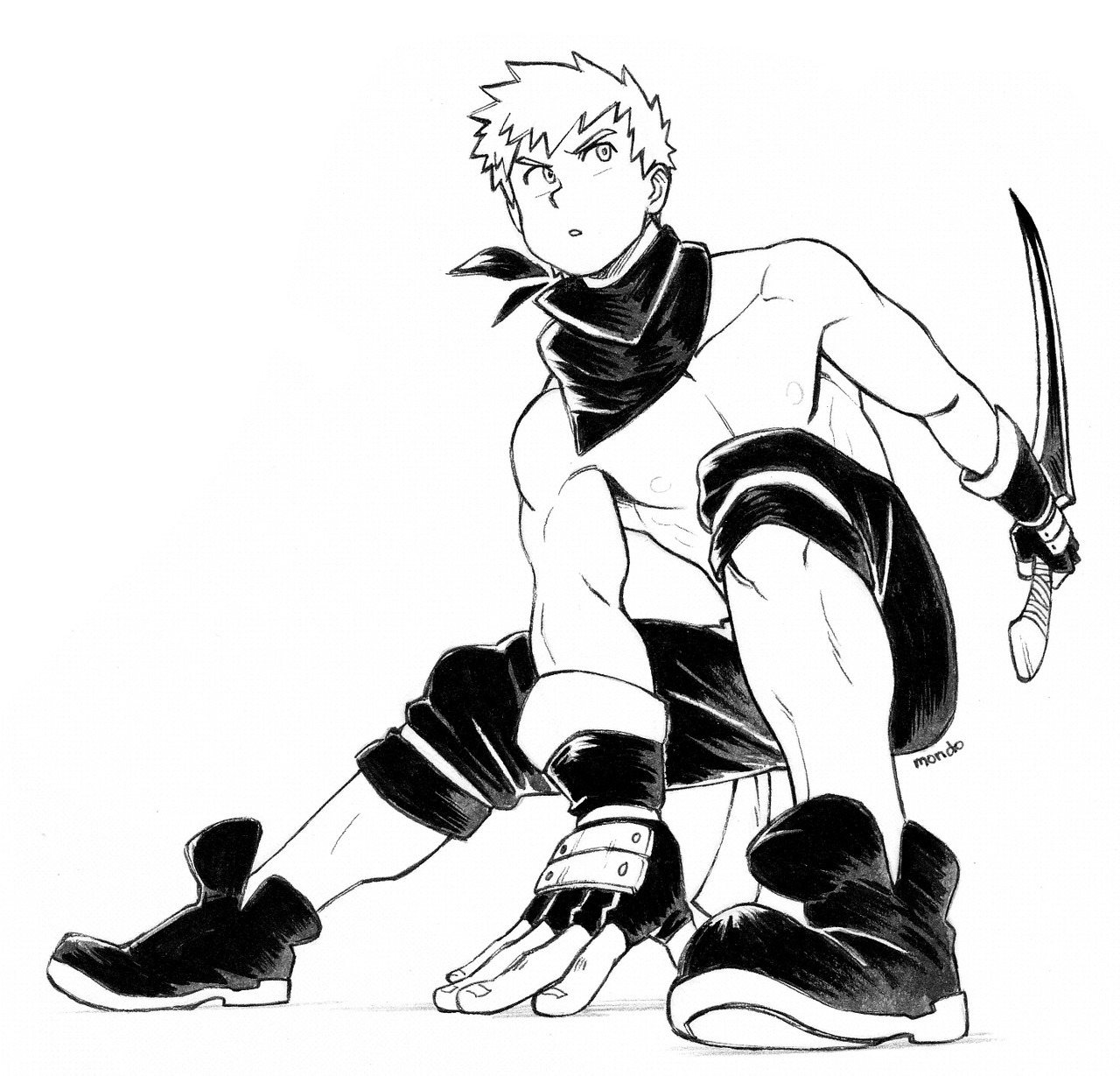 raymondoart:       The first 7 inktober of mine this year!! I’m tackling dynamic
