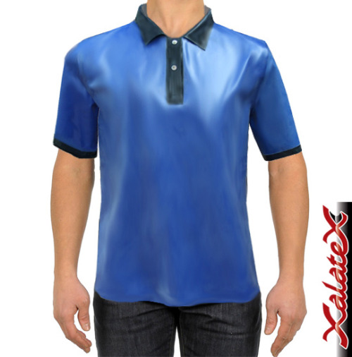 Latex Poloshirt for Men PIET & TOM by Xalatex