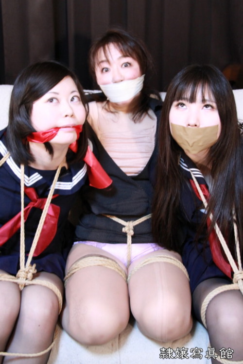 reijoh: Miki Yoshii/Tomoka Shirai/Mio Koguchi - Bondage Highschool - Chapter 1 Teacher Bound and gag
