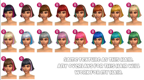 JanelleDownload -&gt;『SimFileShare!』Solid Color, no streak『SimFileShare!』Category: HairAge: Teen