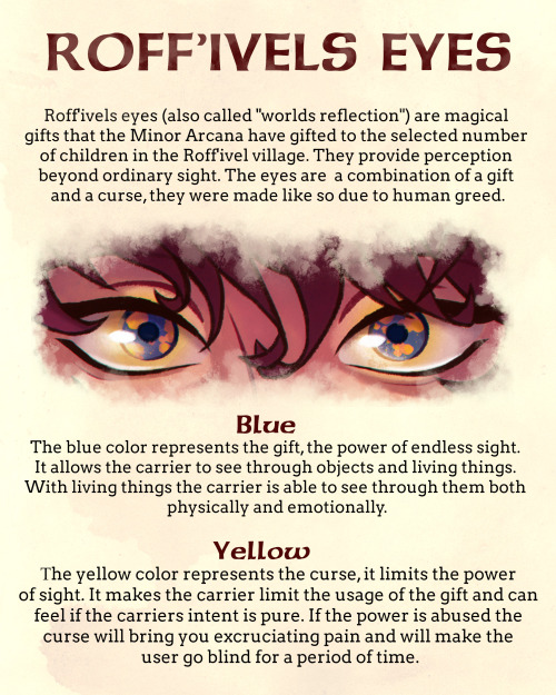  ✧ Finally some lore ✧I wanted to explain more about her past and also about her eyes ◉_◉All in all,