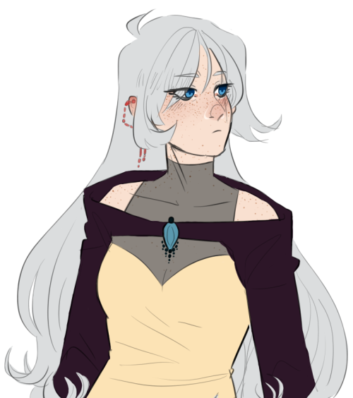 artist-assassin: a quick thing of weiss wearing the team colors before i head to bed (with @schneefa