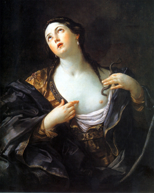 guido-reni:Death of Cleopatra, 1639, Guido