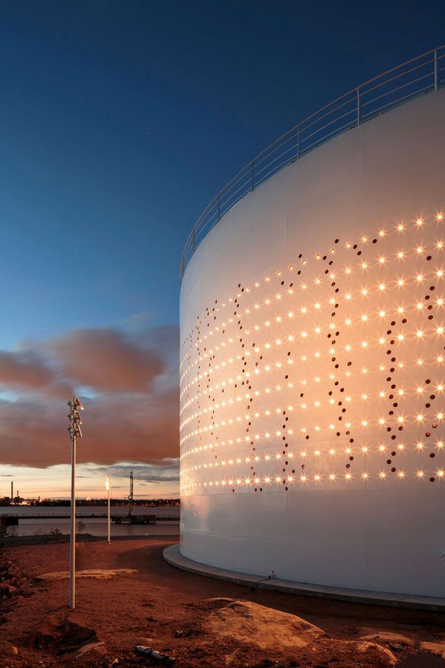 life1nmotion:  Silo 468 Urban Light Art Installation for City of Helsinki by Lighting