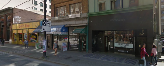 perfackles:  I was curious to know if Bangtown was a real shop in 13x08: And pausing it could see “Ramada” in the reflection so used this to go google street searching through Vancouver downtown. Turns out, it is real! (found at this location