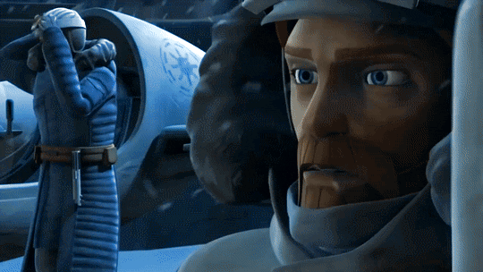 gffa:Obi-Wan & Anakin in Star Wars: The Clone Wars | “Trespass”“Steady, Anakin.  They’re only cu