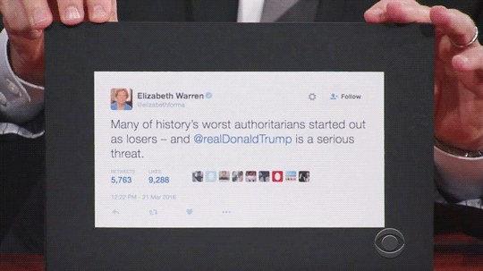 profeminist:  sandandglass:  The Late Show, March 30, 2016  U.S. READERS, REGISTER