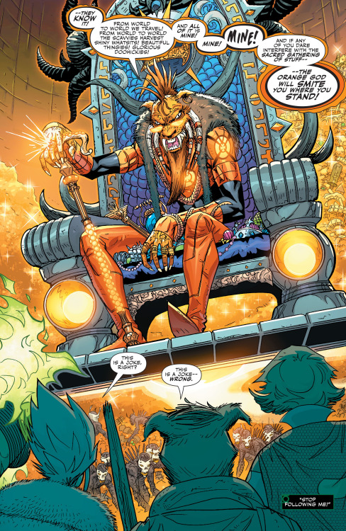 Presenting…Agent Orange 3001!Glad to have you back, Larfleeze!from Justice League 3001 #10