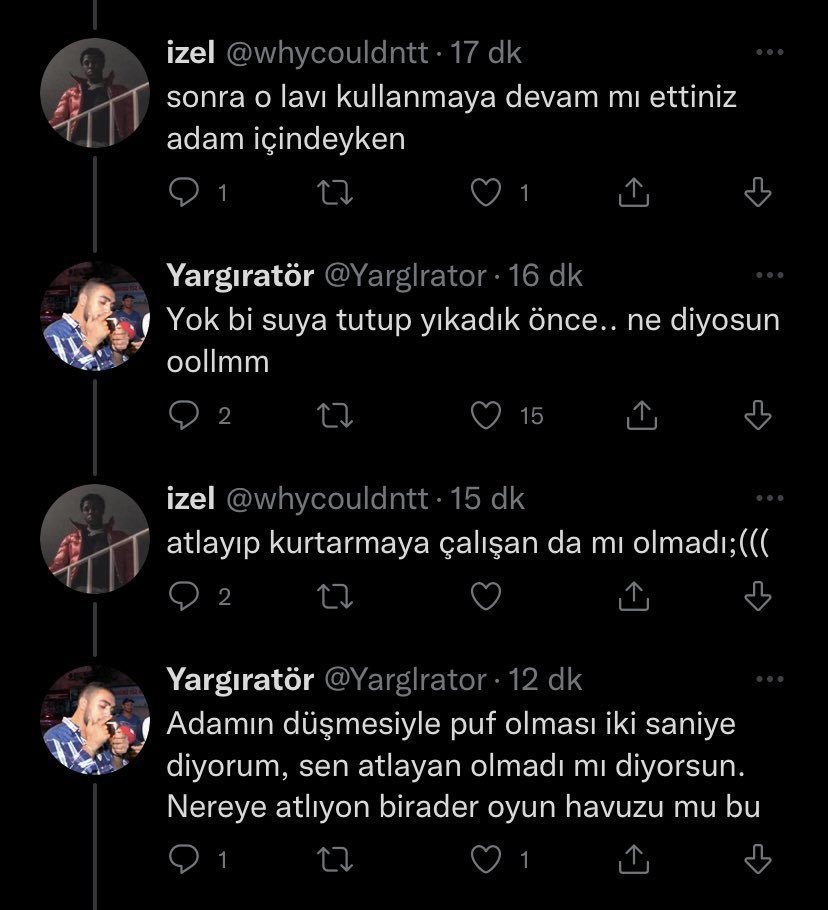 Bu tweetin altına internet...