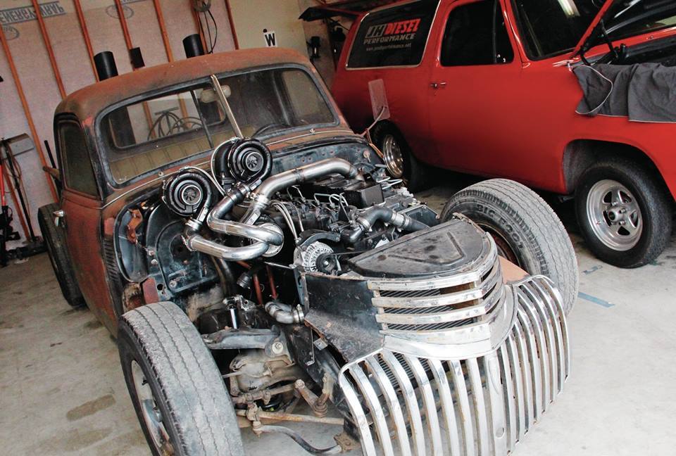 cummins-trucks:  Cummins powered rat rod 