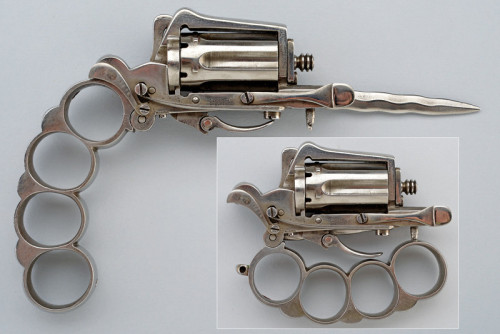 Dolne Apache knuckleduster revolver, France, circa 1870′s.from Czerny’s International Au