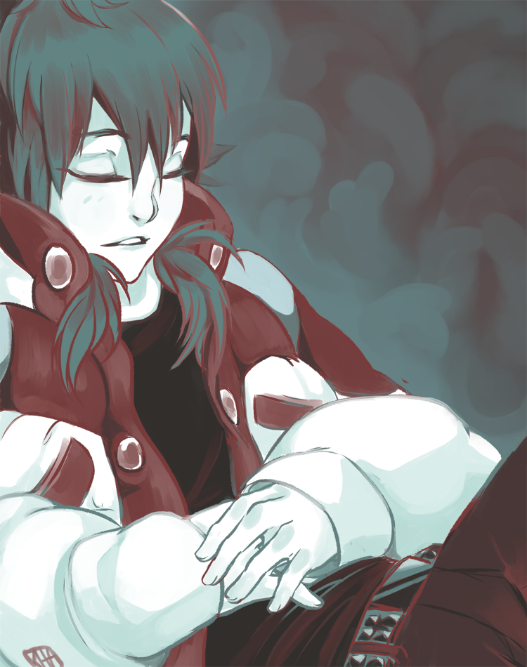 riskydoodles:  Aoba for this-wandering-lamb’s colour palette challenge. Slowly