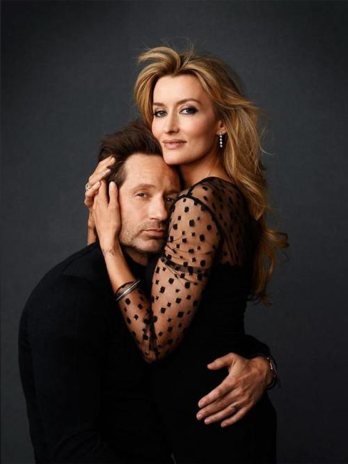 David Duchovny and Natascha McElhone by Andrew Eccles for LA Confidential, 2012