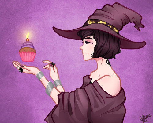 Birthday gift for @cheskiiis-blog &lt;3 Yosano in Witch AU