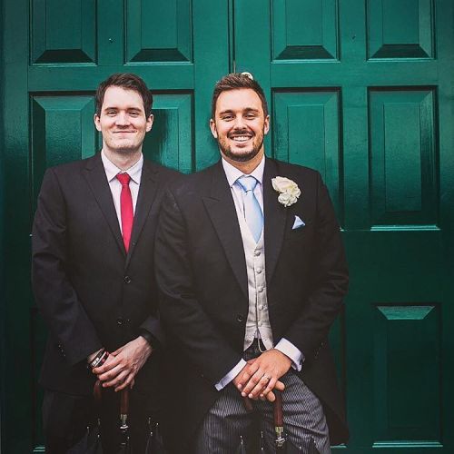 My cousin @andrewjbutler1 and I on his wedding day :) #wedding #family #photography #suits #selfie #