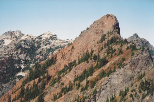 Autumn on the Pacific Crest Trail, Washington, 1998.Scanned from print.