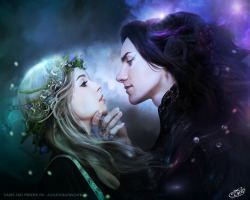 adarkerbeauty:  Hades and Persephone by AlexandraVBach