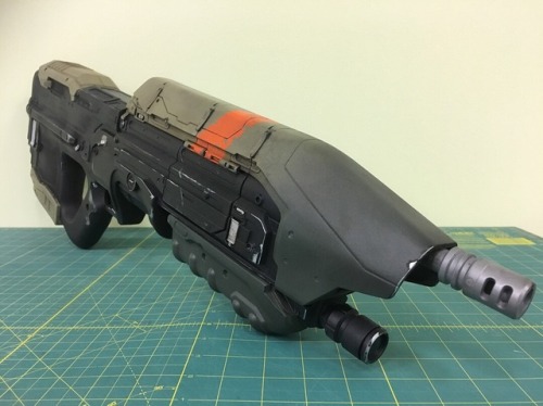 Here is my finished Halo MA5 repaint with a few process shots. After filling in seems and screw hole