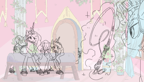 Sketches and version without text for http://pigolica.tumblr.com/post/141615667152/princess-celestia