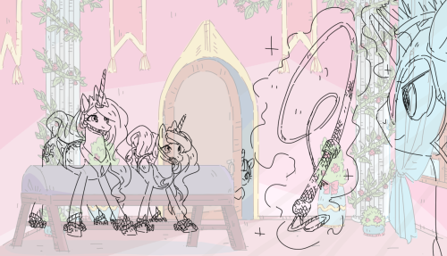 Sketches and version without text for pigolica.tumblr.com/post/141615667152/princess-cel