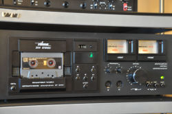 cassetteplayers:  Very nice Vilma 204 Stereo cassette deck.This is Deck like Tandberg for Russia,manufacture 1984,condition fantastic.All the features work,but after transportation, ceased to work records. (Ed. Note: I don’t do this often, but GOT DAMN!)