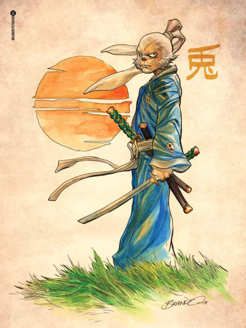 xombiedirge:  Usagi Yojimbo by Chris Uminga / Ryan Ottley / Brandon Peterson / Bernard Chang Part of the Baltimore Comic-Con HC tribute book to honor Usagi and Stan Sakai. Original art will also be auctioned off at the con 5 pm Saturday, 7th Sept