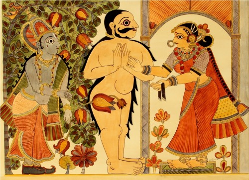 Naked Duryodhana before his mother Gandhari ´Protector&rsquo; by Meenakshi Madan