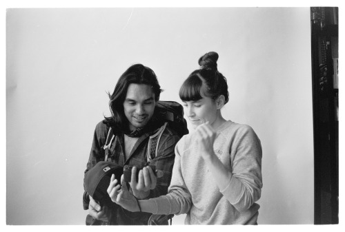 Andre, Veronica and Finnegan in our studioBushwick, Brooklyn, NY 2020.CONTAX T2 | Ilford XP2 Super