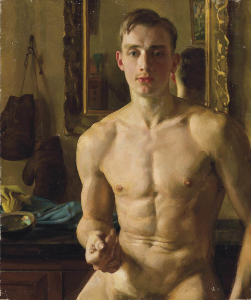 Mea-Gloria-Fides:  The Boxer: Konstantin Somov (Russian, 1869-1939), 1933